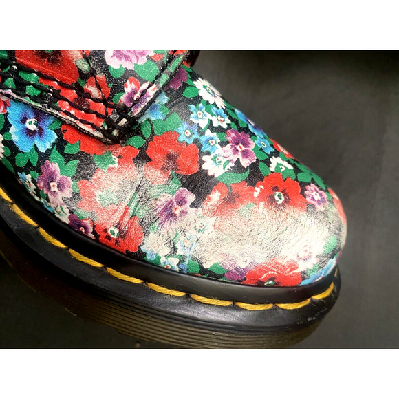 Dr. Martens Pascal Black Wild Poppy US 6 EU 37 UK 4‎ 1460 Boot VTG Floral Docs - Picture 7 of 13
